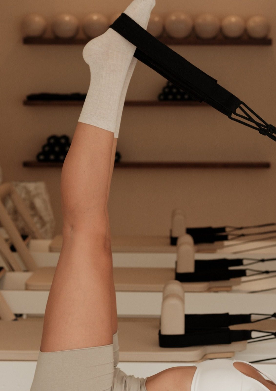 The reformer row at Casa Reformer Pilates, Nerja